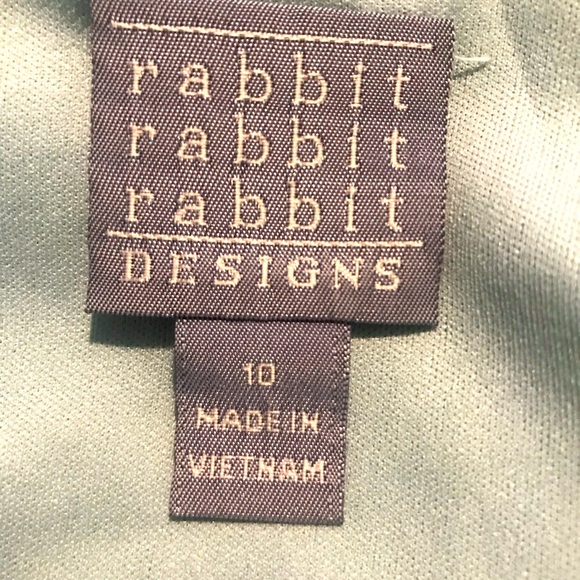 Floral Rabbit Rabbit Rabbit Design mid length dress, size 10. - Picture 3 of 3